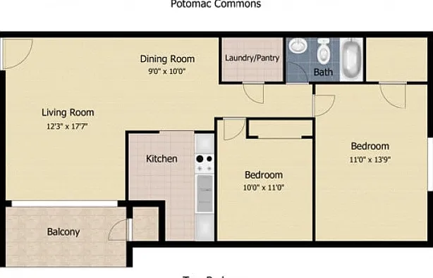2 Bedroom 2 Bedroom