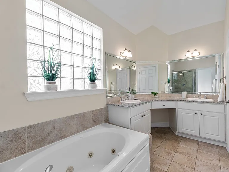 Master bathroom tub