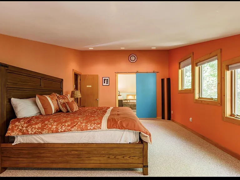 Master bedroom King with nightstand