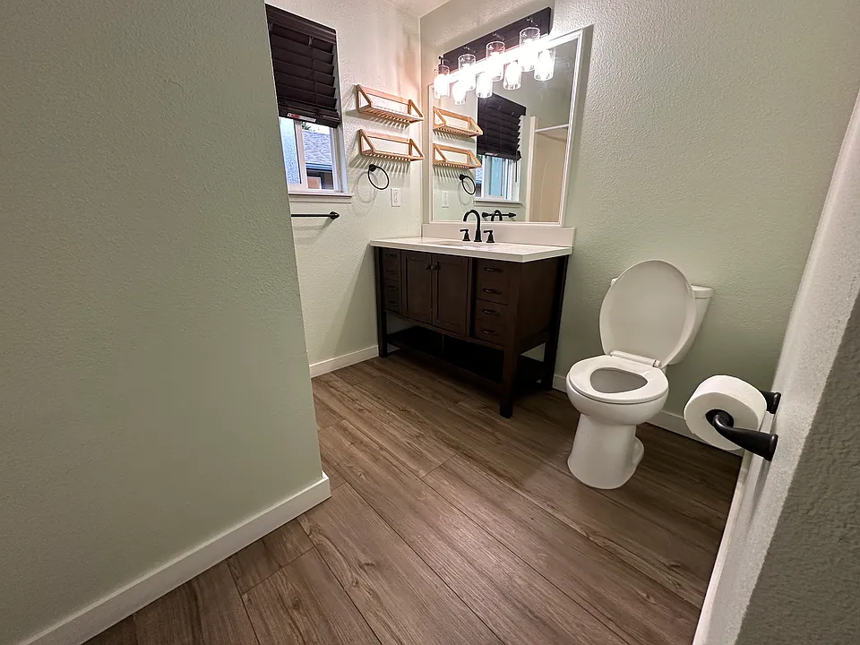 Hallway bathroom