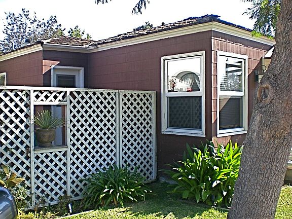 Private patio from outside