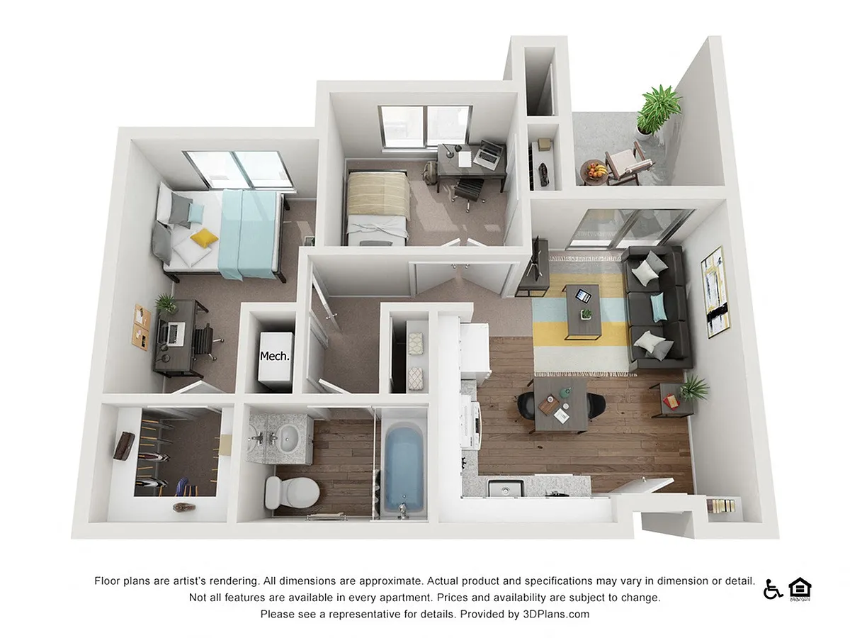 Floor plan 2x1Tower