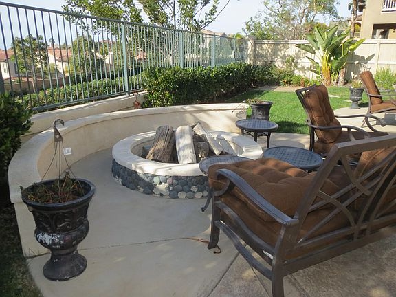 Lovely patio with fire pit for enjoying evenings