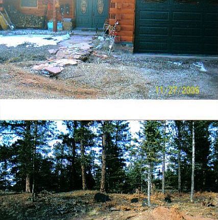 Front with garage, driveway