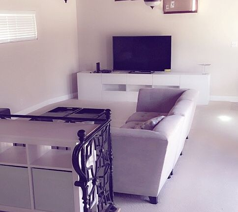 spacious family room