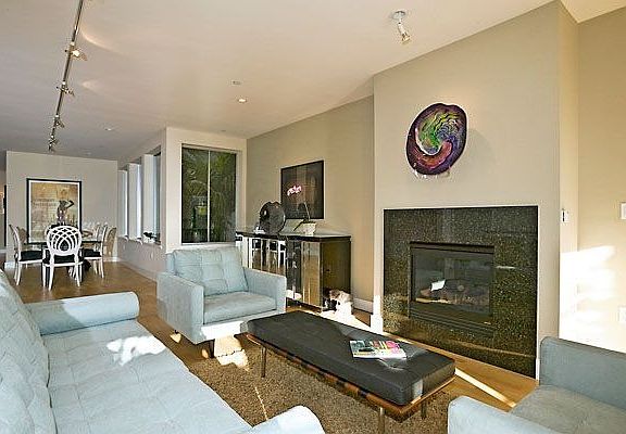 livingroom with dining area to left