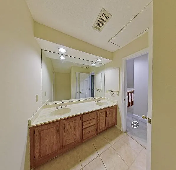 Double Sinks in Upstairs and Downstairs Bathrooms