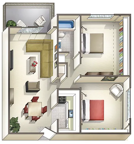 Floor plan 2B