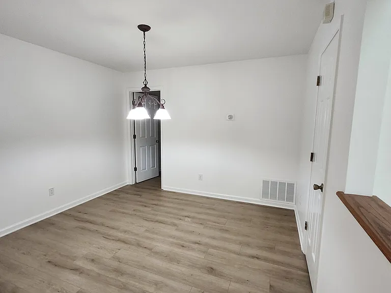Dining room. Door leads to powder room
