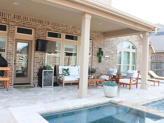 Large covered porch