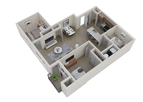 Floor plan 2X1 - C2