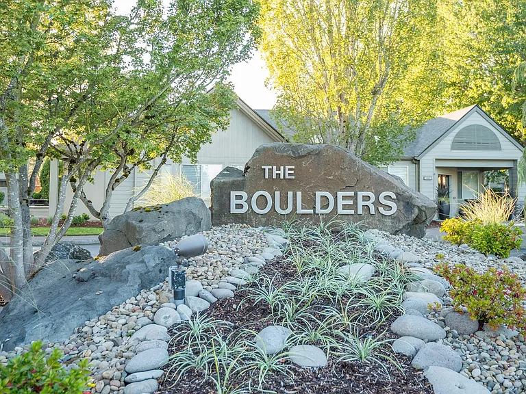 Boulders on the River | Monument Sign