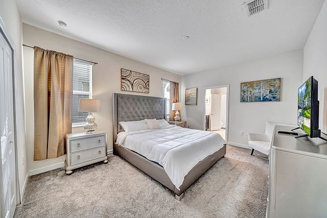 King-Size Bedroom
Step into a spacious king-size bedroom designed for comfort and relaxation. Featuring plush bedding, elegant decor, and plenty of natural light, this retreat offers the perfect spot to unwind after a long day.