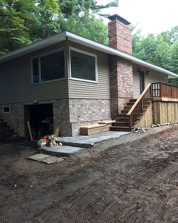 New siding & stone work 