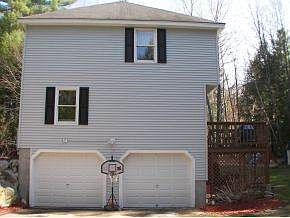 Garage under for easy access