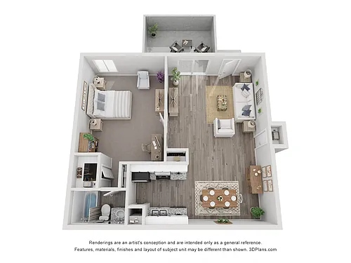 Floor plan 1 Bedroom