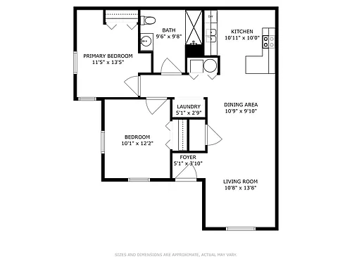 Floor plan 2 Bed