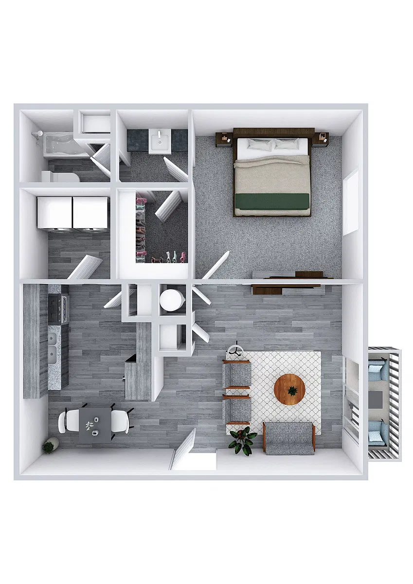 Floor plan 1 Bedroom