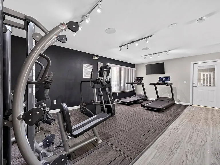 State-of-the-art 24/7 fitness and wellness center at Drawbridge Apartments in Harrison Township, MI.