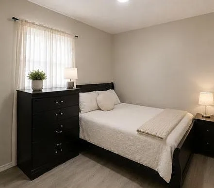 Example bedroom furnished