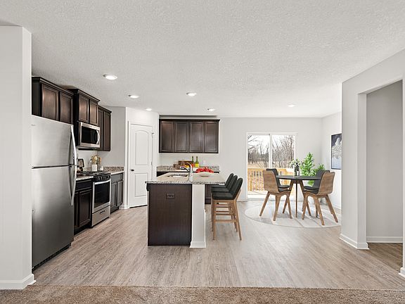 Show-stopping kitchen with an island and all appliances