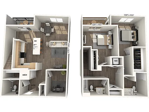 Floor plan B4D-1622sf-FinishIV