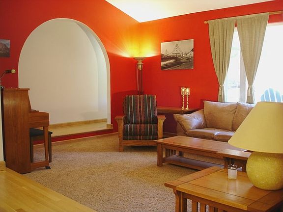 Step down living room