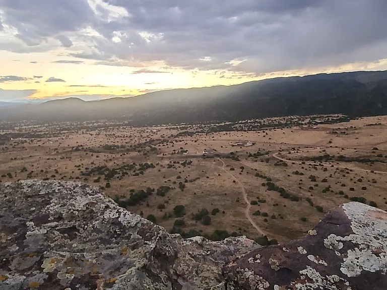 View from the top of private hiking trail