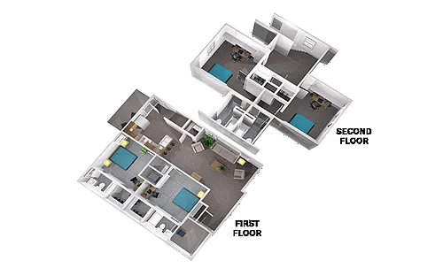 Floor plan 4x4 Cottage