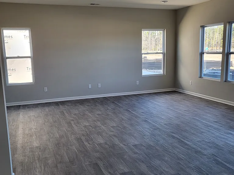 View of living room from dining area