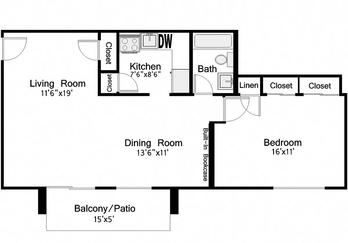 Floor plan Fort Strong Villas - Near Courthouse Metro
