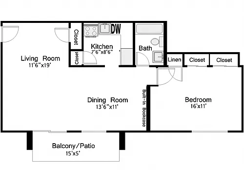 Floor plan Fort Strong Villas - Near Courthouse Metro