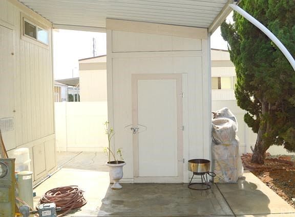 Outside storage area.