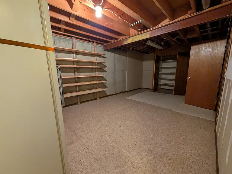 Basement storage room