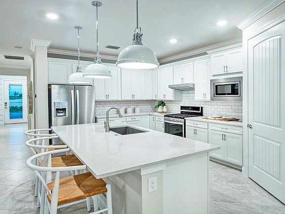 Kitchen with designer finishes