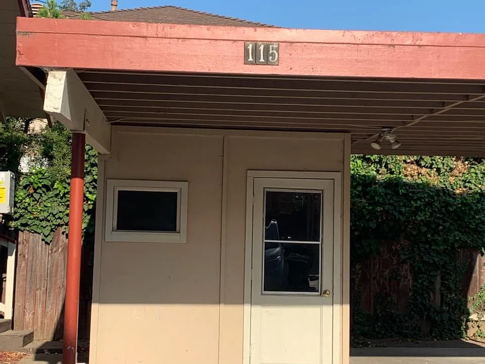 Carport parking w/ storage area