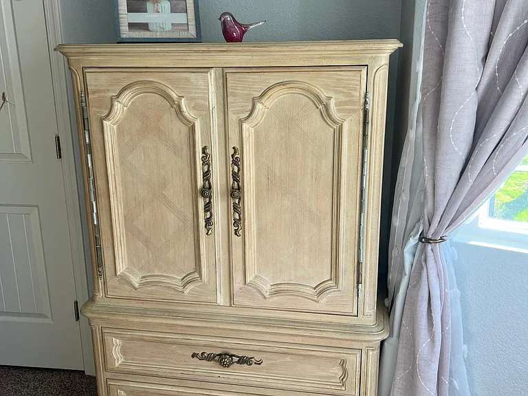 Armoire in master bedroom