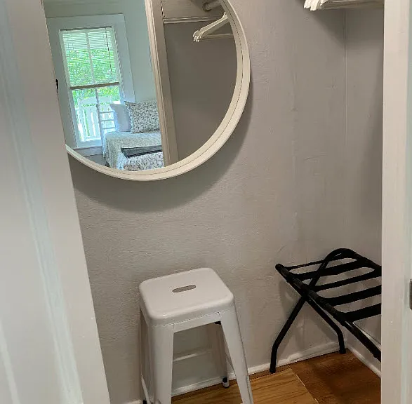 Both upstairs bedrooms have large walk-in closets.