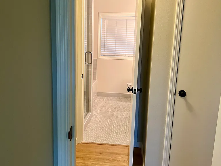 View from Primary Bedroom to Bathroom