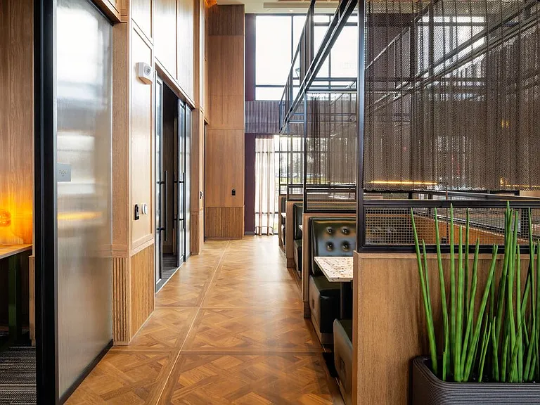 2 Campus lobby and lounge with coworking spaces