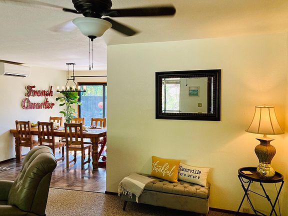 Living room into dining room