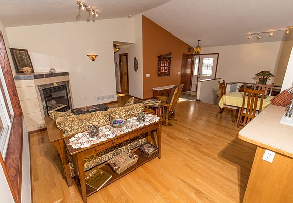 Hardwood floors upstairs.