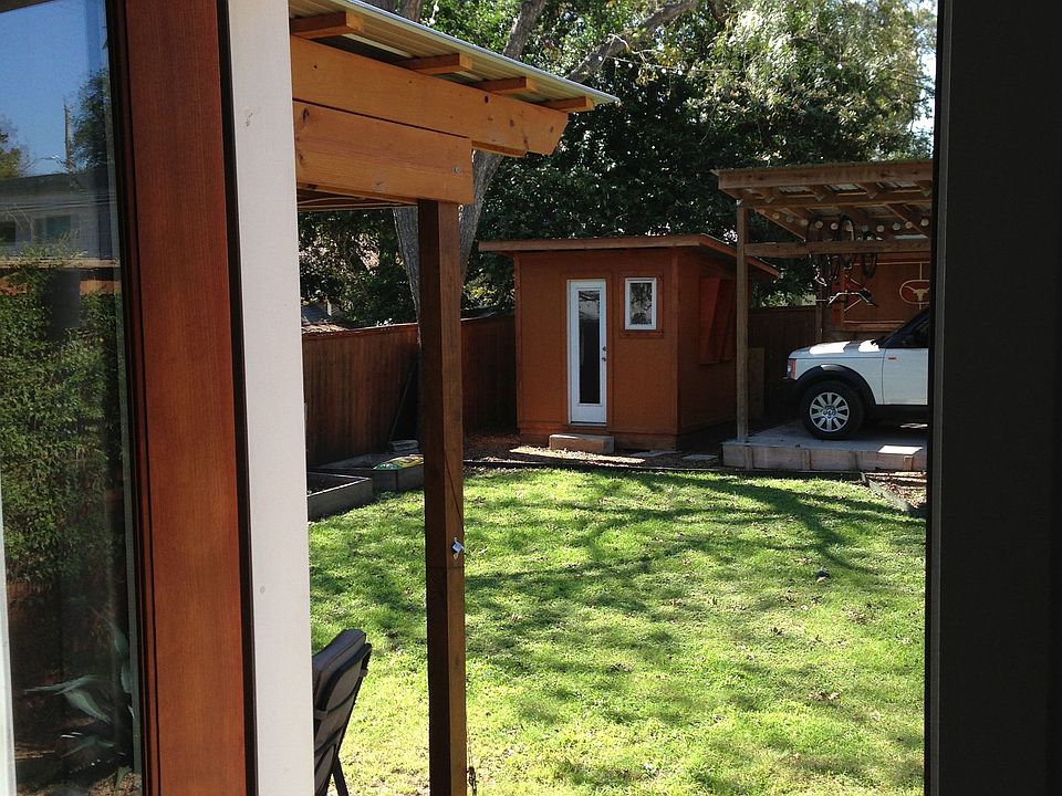 View out Kitchen Door