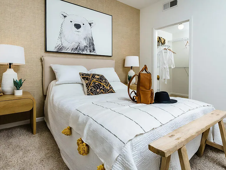 Large Walk In Closet Attached to Bedroom