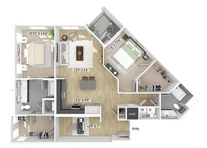 Floor plan B11D