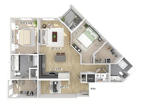 Floor plan B11D