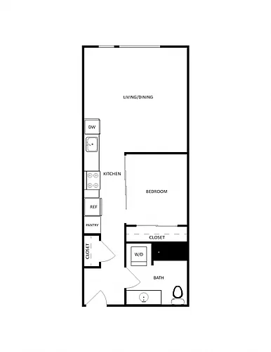 Floor plan The Eddy - Open1 - B1