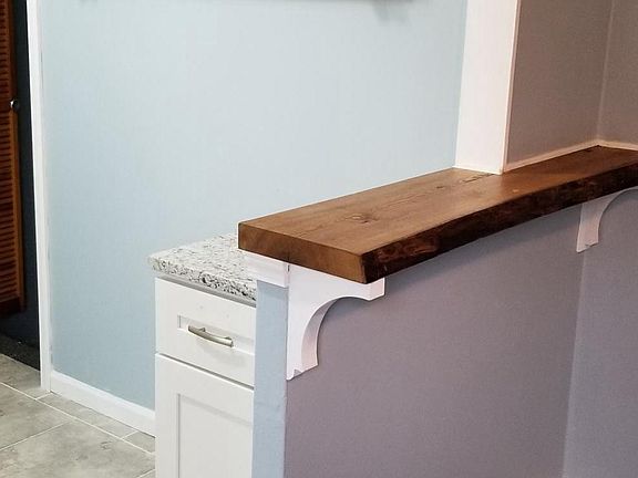 Kitchen with open shelving