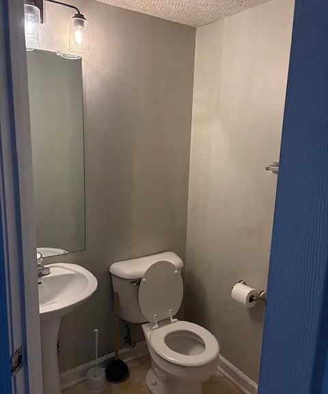 Half bath upstairs