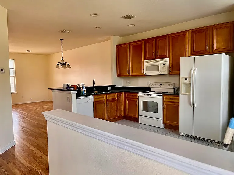 Kitchen view of Living/Dining room